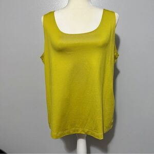 Additions by Chicos yellowish-green tank size L (3 in Chicos)
